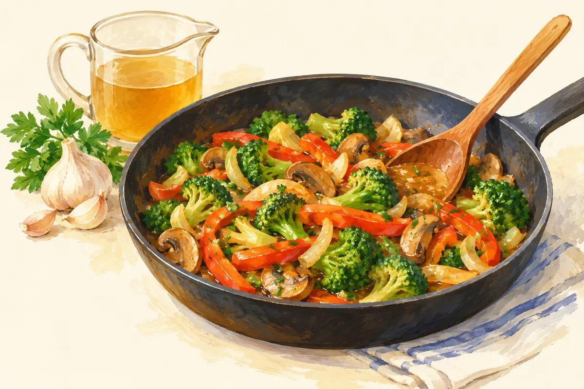 Illustration of The last portion of broth: use it where flavor matters